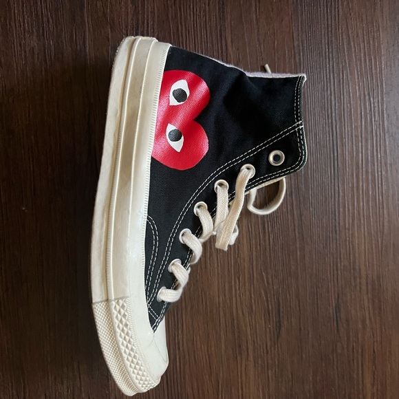 Comme des Garçons Play - Black Converse - Picture 5 of 6
